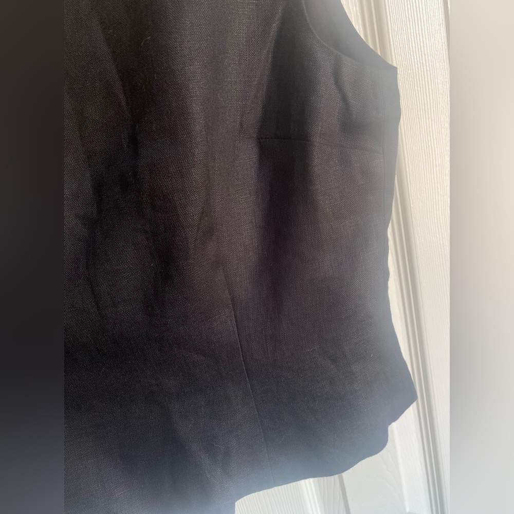 NEW Reformation Moya Linen Two pieces - Black Size 2 - Picture 7 of 15